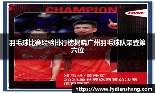 羽毛球比赛经验排行榜揭晓广州羽毛球队荣登第六位