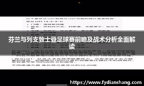 芬兰与列支敦士登足球赛前瞻及战术分析全面解读